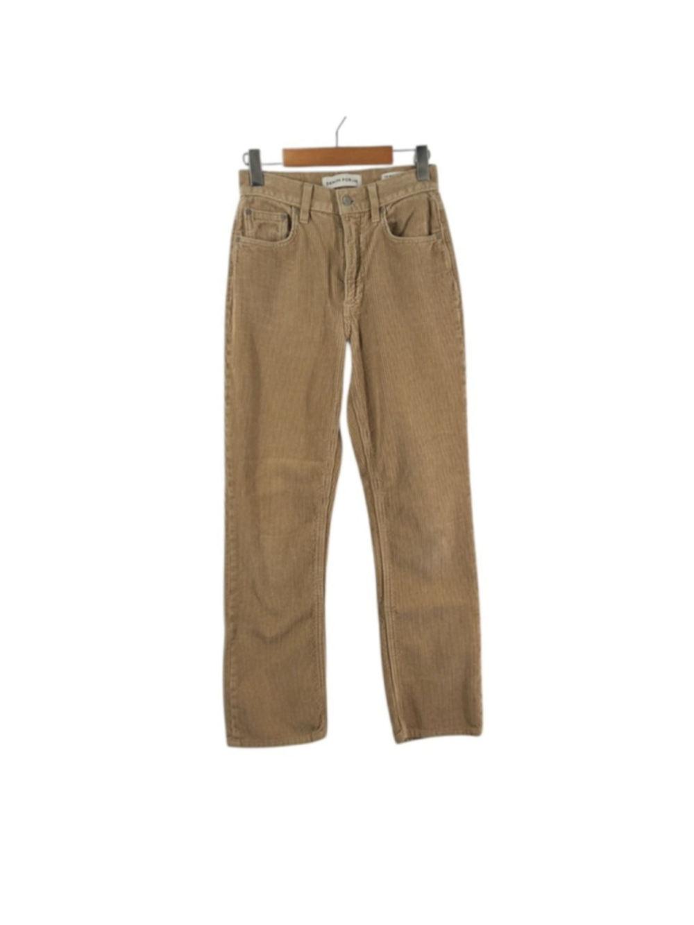 Aritzia Denim Forum corduroy The Arlo High Rise Straight 28L beige sz 24